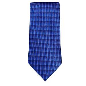 Kenneth Cole Silk Tie Blue Geometric Abstract Pattern Men’s Neck Tie